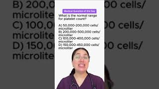 What is the normal range for platelet count📚 [upl. by Aliet646]