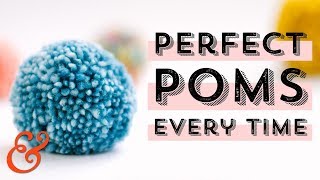 How to Make a PERFECT POM POM Every Time [upl. by Nalyr]