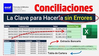 La Clave para Hacer una Conciliación Bancaria en Excel [upl. by Anihtyc]