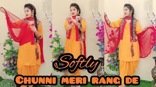 SOFTLY  Chunni Meri Rang De Lalariya Dance Video  New Punjabi Song  Karan Aujala  Shelja Saini [upl. by Anyg]