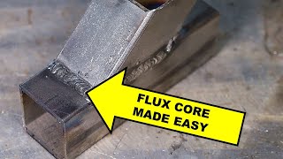 Gasless Flux Core Welding Basics for Beginners [upl. by Nalehp775]