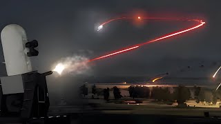 Phalanx CRAM Firing in Afghanistan Night Skies [upl. by Sully]