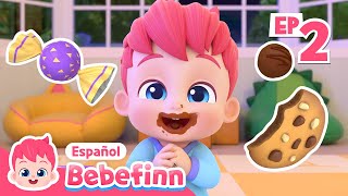 Sí Papá🍬🍪  EP02  Johny Johny Sí Papá  Canciones Infantiles  Bebefinn en español [upl. by Arot]