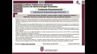 20241028 Seminario Departamental [upl. by Noyad]