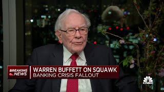 Warren Buffett on banking crisis fallout No one is going to lose money on deposits in the US [upl. by Edaj752]