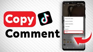 How To Copy A Comment On A Tiktok  Full Guide [upl. by Benji]