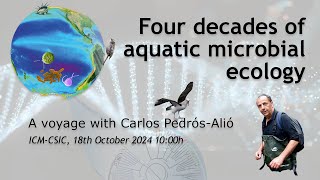 Four decades of aquatic microbial ecology A journey with Carlos PedrósAlió [upl. by Lebatsirc]