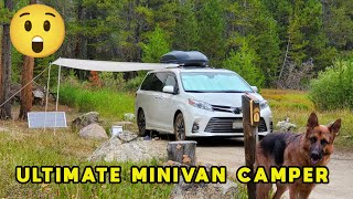 Minivan Camper Tour  After 73000 Miles and Final Upgrade [upl. by Yellah]