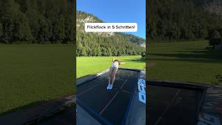 FLICK FLACK TUTORIAL😳😳 tutorial flickflack trampolin lernen salto 5schritte [upl. by Derk837]