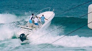 📛 ATTENTION CERTAINS BATEAUX EN DIFFICULTÉS FACE AUX FORTS COURANTS À CAPBRETON BIGWAVES 🌊 ⚓ [upl. by Kcolttam]