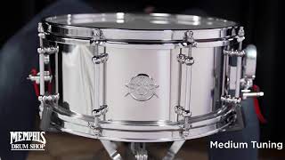 Dunnett Classic 14x65 Stainless Steel Snare Drum 6514SS8 [upl. by Nomelihp446]