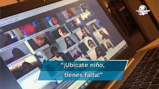 Exhiben a maestra maltratando alumnos en clases online [upl. by Kallista]