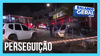 Bandidos em fuga batem carro roubado e são presos na Grande SP [upl. by Suixela177]