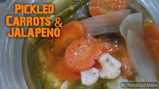 Pickled Carrots amp Jalapenos  Homemade Recipe [upl. by Philbert]