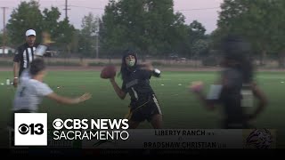 Liberty Ranch vs Bradshaw Christian  2024 Friday Gameday girls flag football highlights [upl. by Ilario368]