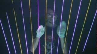 Laser Harp  Gary Numan  Avicii Mix Practice Session [upl. by Greenland]