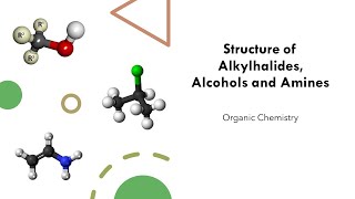 structure of alkyl halides alcohols and amines [upl. by Naellij]