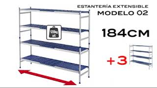 ARAVEN ESTANTERIA EXTENSIBLE horeca [upl. by Ennahtur731]