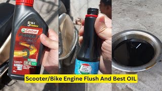 TVS Jupiter Engine Flush After 25000 KM  Scooter Oil Change  Scooter Engine Flush [upl. by Spiers313]