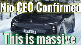 NIO in new market  CEO confirmed [upl. by Maxfield850]