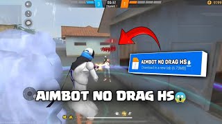 AIMBOT NO DRAG HS🔥😱 AMAN AKUN UTAMA💯 SUPPORT FF BIASA DAN MAX ‼️ [upl. by Enar204]