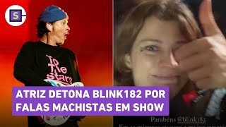 Atriz detona Blink 182 por piadas machistas em show no Lollapalooza Melhor não terem vindo [upl. by Egdamlat369]