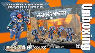 Unboxing Jump Pack Intercessors Warhammer 40K Space Marines wargaming [upl. by Shum]