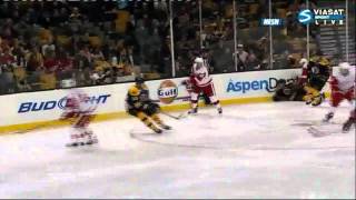 HD Goal Todd Bertuzzi Detroit Red Wings amp Boston Bruins NHL  021111 [upl. by Smiga]