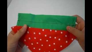 DIY foldable strawberry shoppers tote [upl. by Clarie]