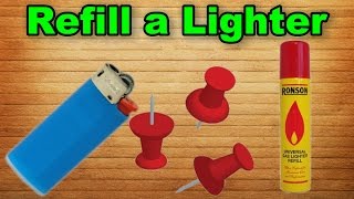 How to Refill a Lighter  Easy Way [upl. by Atiuqet579]