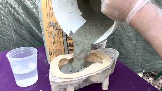 How to properly use premix cement for concrete statuary [upl. by Aicilaf]