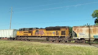 6 trains railfan day 772024 no more shake got a tripod mid dpu rear dpus 2 railroads [upl. by Whiffen]