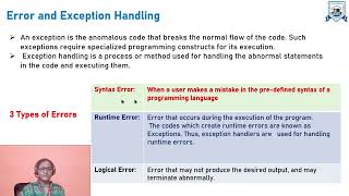 L  11  Unit  3  EVENT HANDLING ERROR AND EXCEPTION HANDLING  Web Technology [upl. by Rosenberger326]