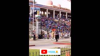 Fantastic Parade Ceremony at India Attari Wagah Pakistan Border [upl. by Meehahs169]