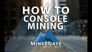 How to console mining in MinerGate CPU Mining [upl. by Oirotciv]