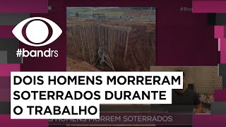 Construção de Silo dois homens morrem soterrados [upl. by Khalil504]