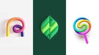 How To Make 3D Logo Design In Adobe Illustrator [upl. by Aikym]