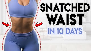 SNATCHED WAIST amp ABS in 10 Days  5 minute Home Workout [upl. by Noeht434]