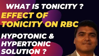 Tonicity and its effects on red blood cells  RBC  Hypertonic  Hypotonic  Isotonic  Hemolysis [upl. by Housum]