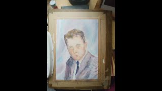 Portrait Study Richard Burton Watercolour Guide Demo with David Hs [upl. by Jana]