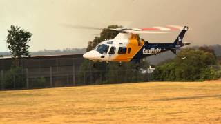 Agusta AW109 Takeoff [upl. by Anawad405]