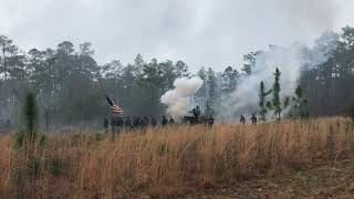 Civil war reenactment at Olustee Battlefield Historic State Park 2024 [upl. by Annairba]