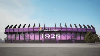 NUEVA FACHADA JOSÉ ZORRILLA  UN ESTADIO DE PRIMERA 🏟️💜🤍 [upl. by Aihsema960]