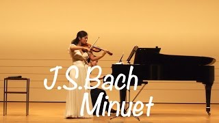 Kyoko Watanabe  JSBach  Minuet in G major BWV Ahn114  Suzuki Methode [upl. by Acireed664]