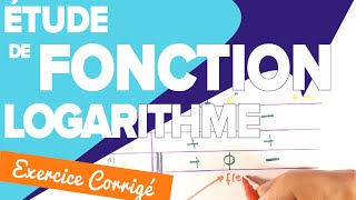 Etude de Fonction Logarithme  Exercice Type BAC  Mathrix [upl. by Masao359]