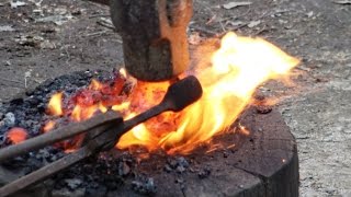 Making Iron In The Woods  Bloomery Furnace [upl. by Delamare]