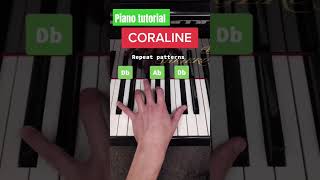 Learn How to Play CORALINE theme on Piano Easy [upl. by Atisusej50]