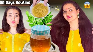 30 Days Extreme Hair Growth Challenge  Most Powerful Oil to Grow Hair Faster Longer amp Thicker❤️ [upl. by Naillik]