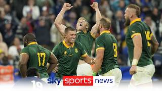 South Africa to face England in Rugby World Cup semifinals after beating France [upl. by Hoem]