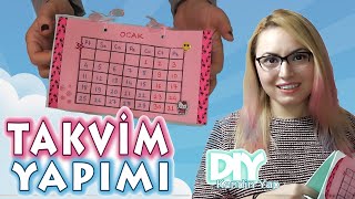 Kendin Yap Masa Üstü Takvim Yapımı \ DIY Calender [upl. by Wardle364]